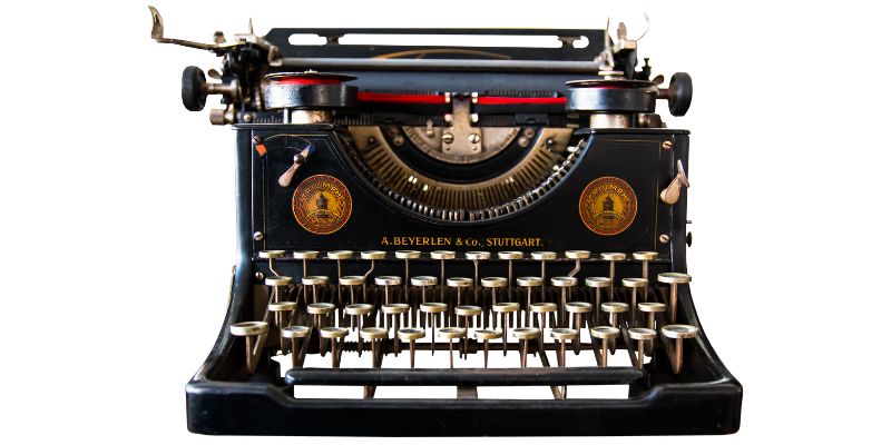 A vintage typewriter