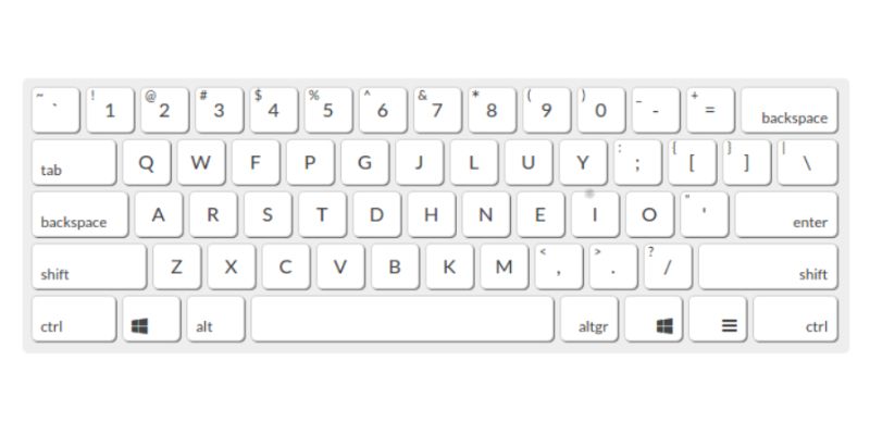 Screen capture of a Colemak keyboard layout
Photo source: colemak.com